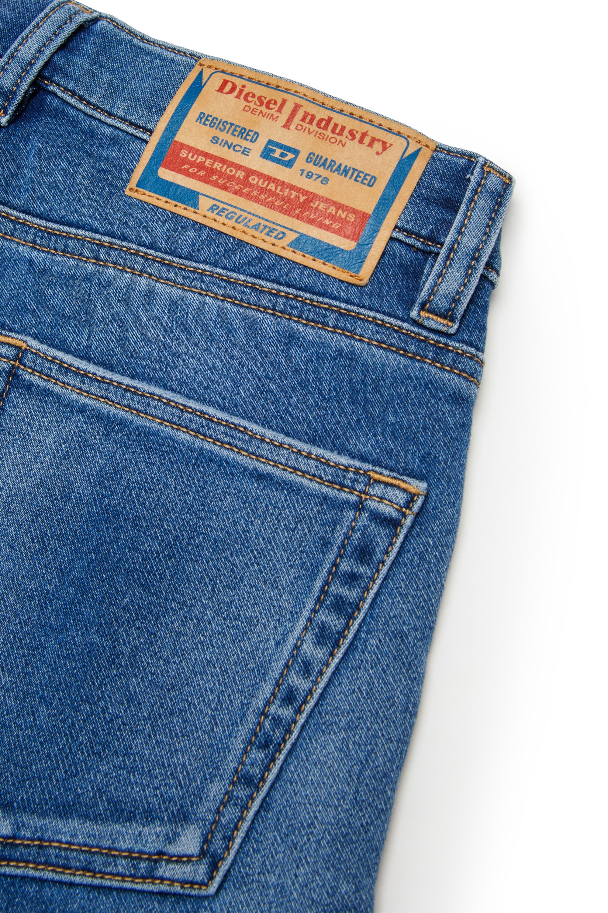 Pantalon délavé en denim - Denim
