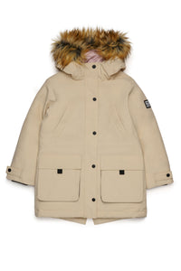Parka matelassée à capuche - Bianco Sporco