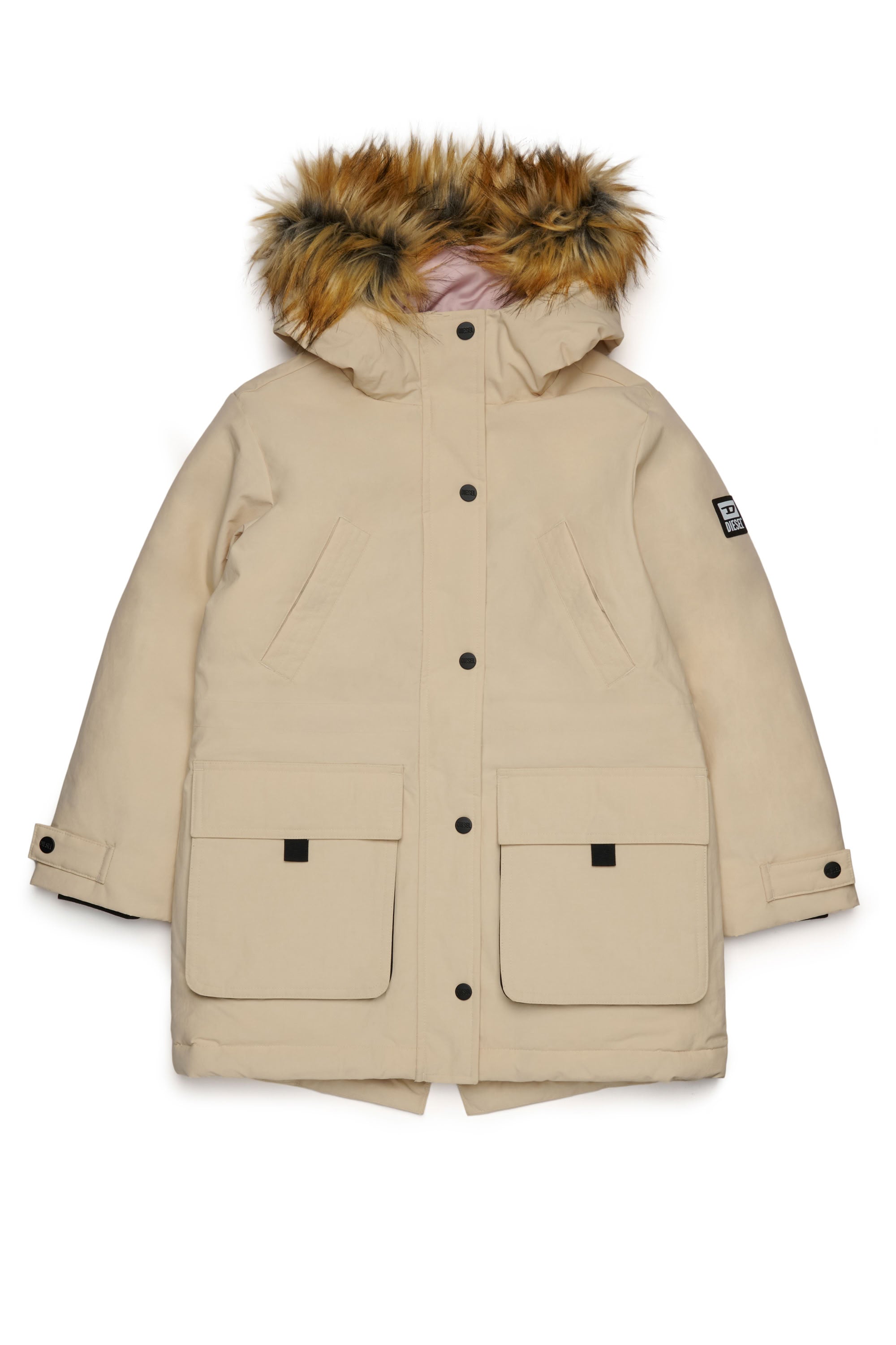 Parka matelassée à capuche - Bianco Sporco