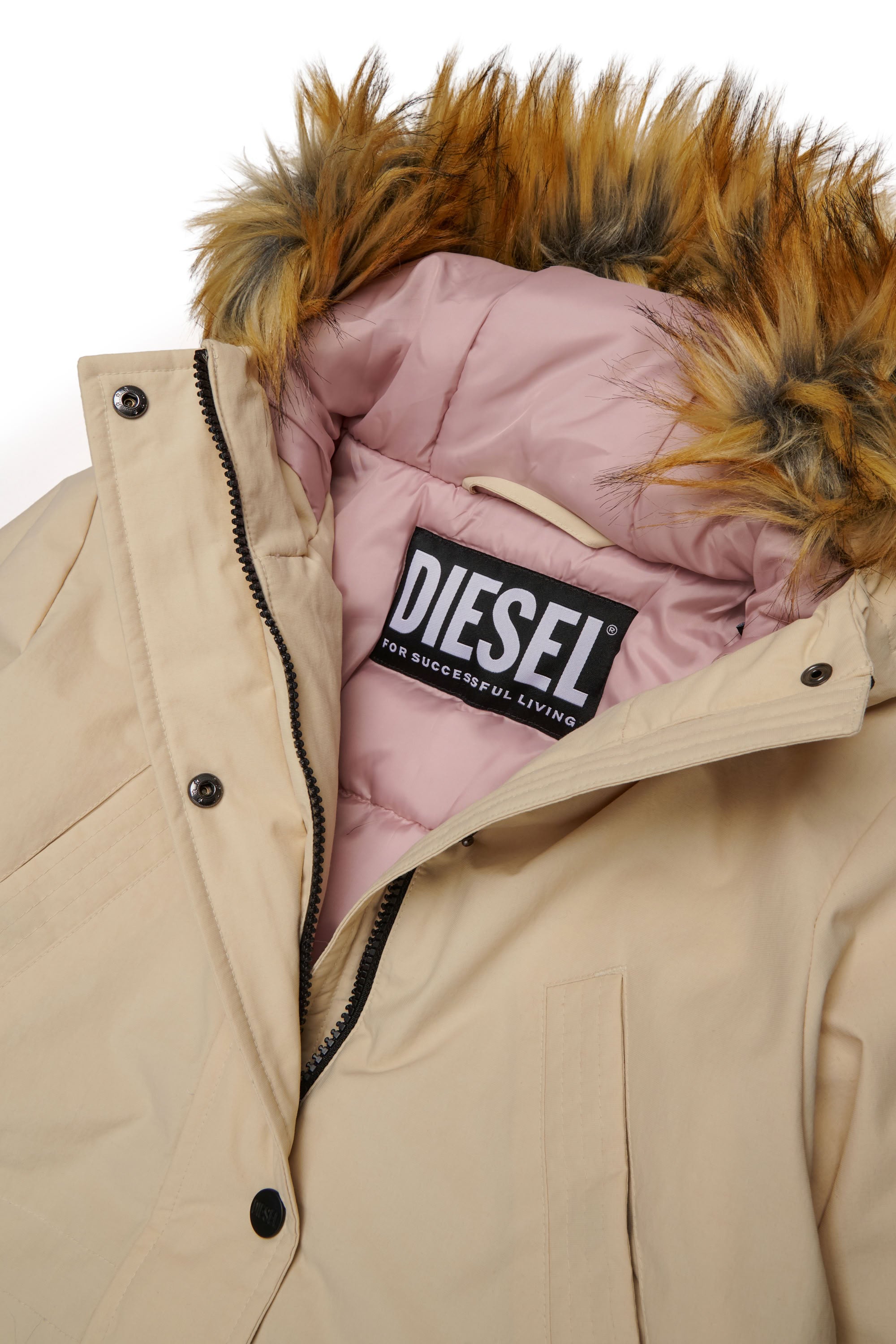Parka matelassée à capuche - Bianco Sporco
