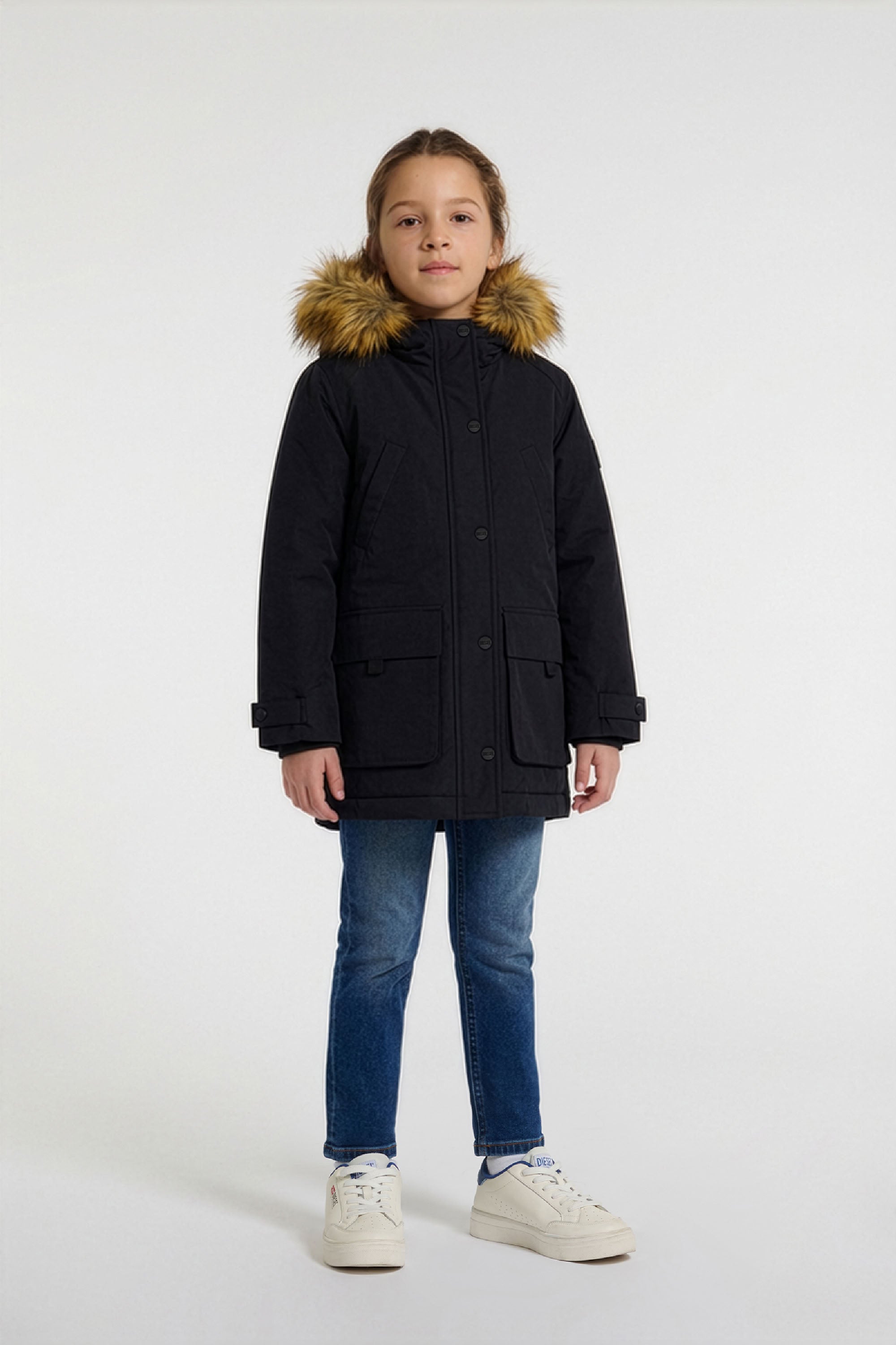 Parka matelassée à capuche - Nero