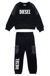 Track suit with logo - Nero