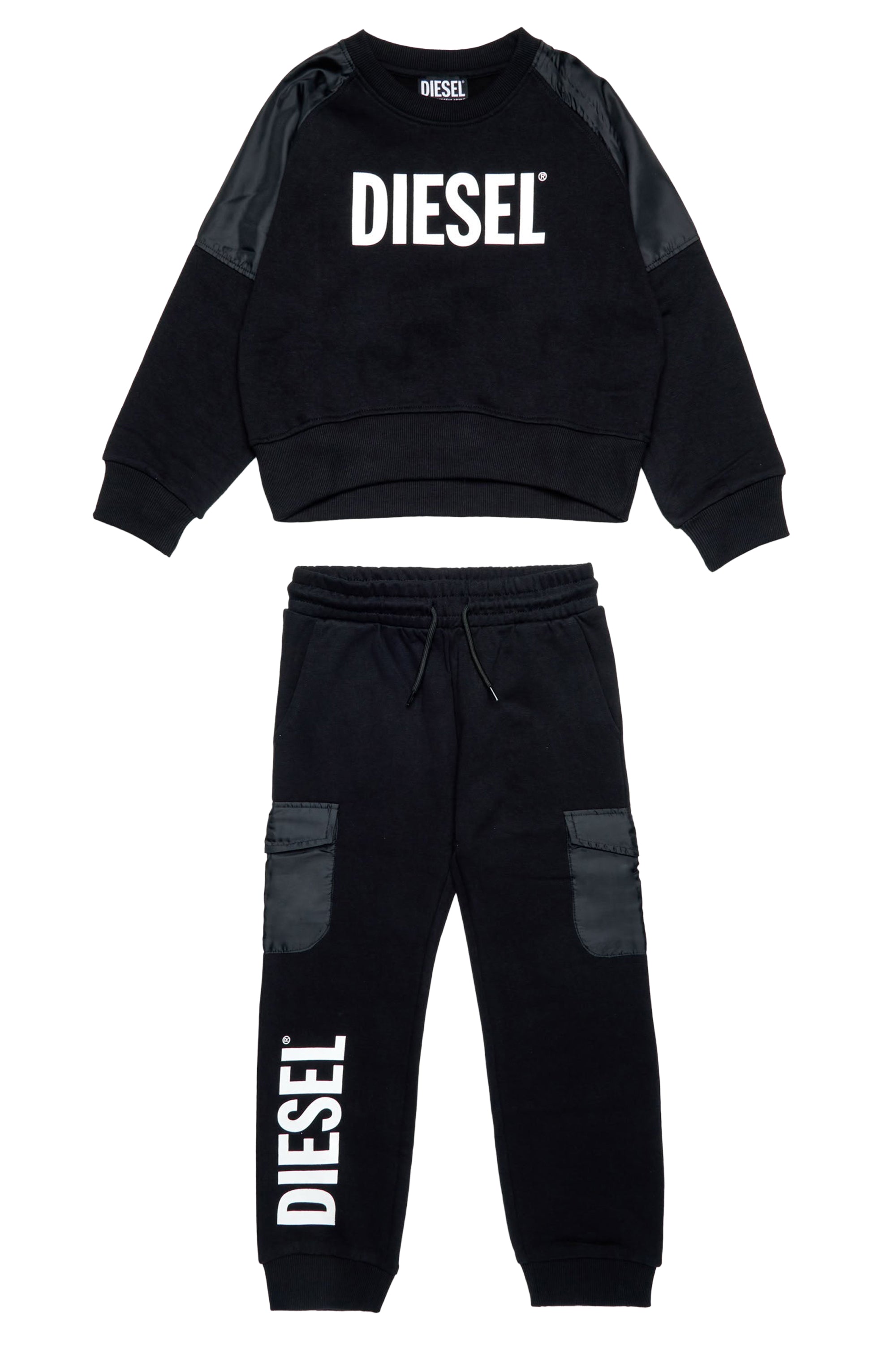 Track suit with logo - Nero