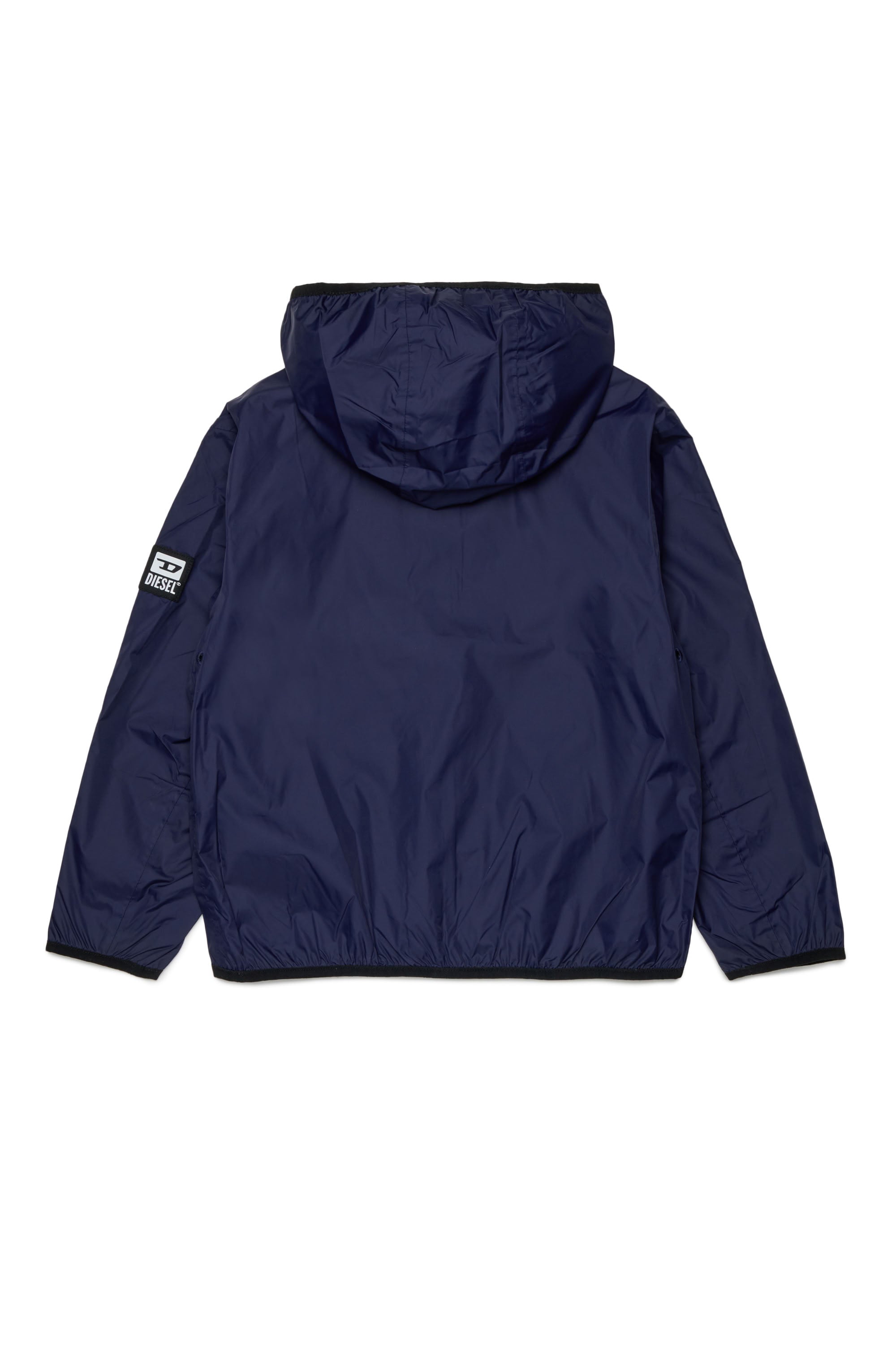 Hooded windbreaker jacket - Peacoat