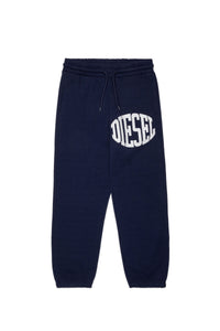 Track trousers with logo - Peacoat