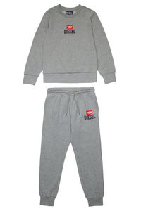 Track suit with logo - Grigio Melange Nuovo