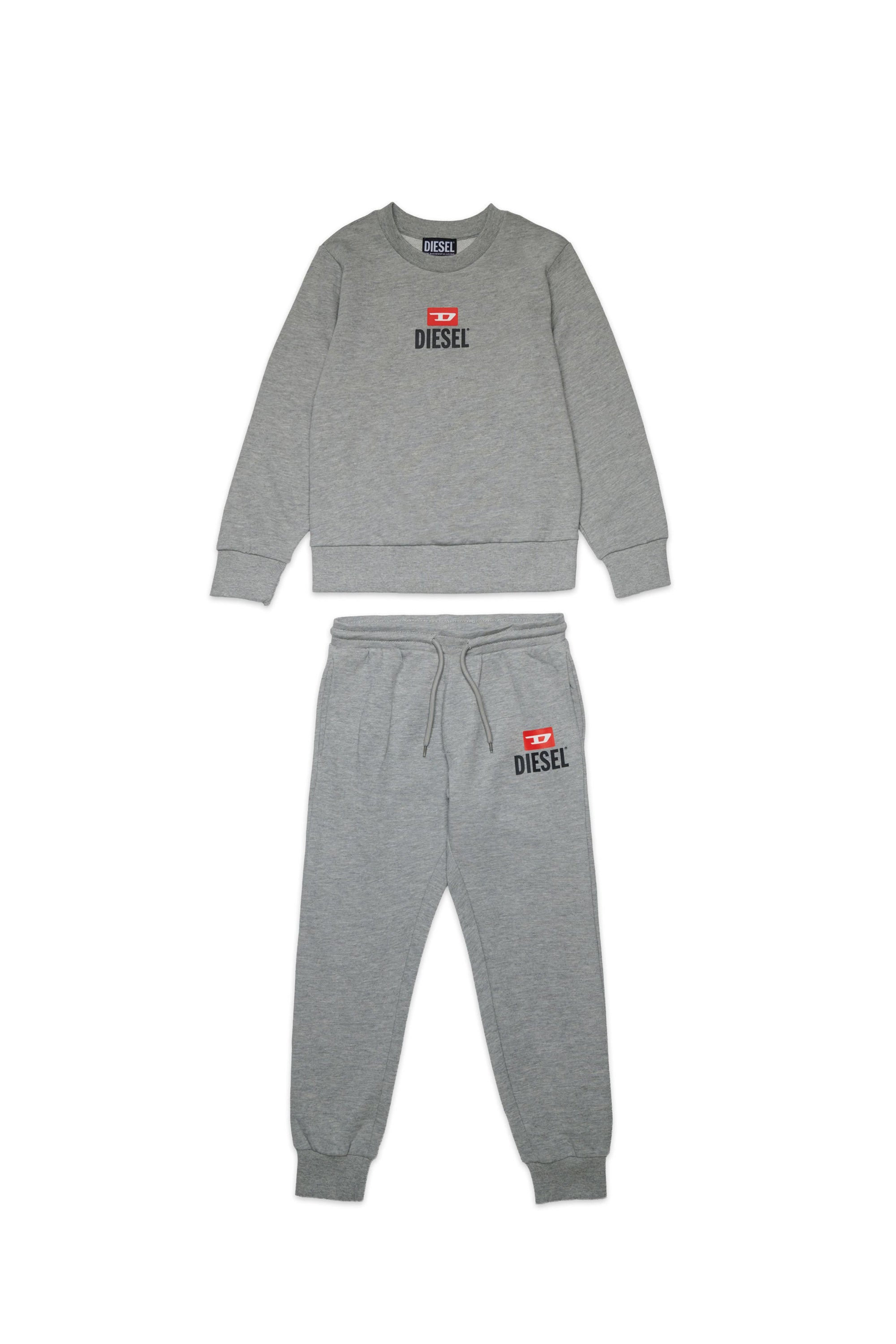 Track suit with logo - Grigio Melange Nuovo