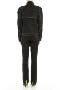 Veste moirée à coupe boxy unisex - Black