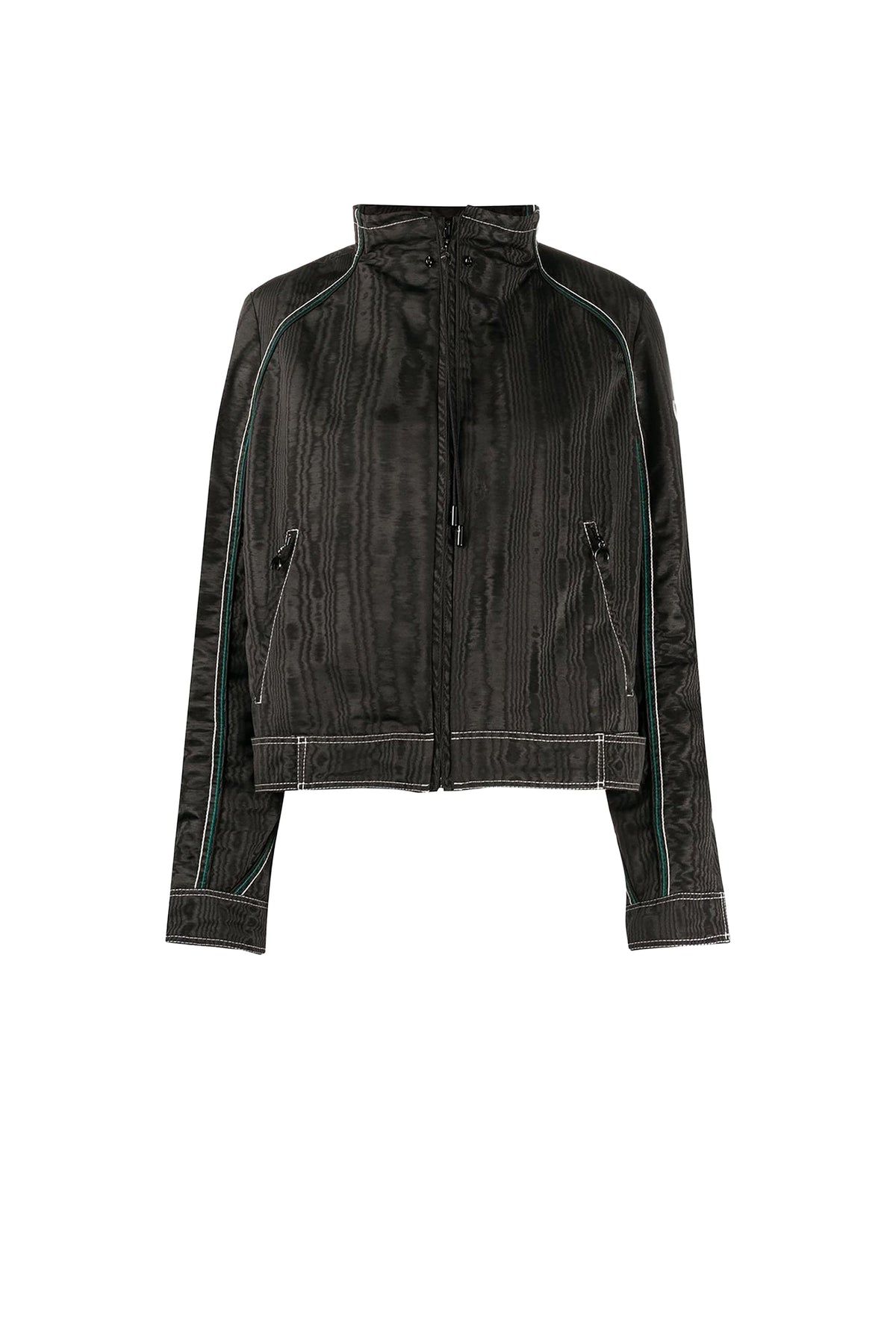 Veste moirée à coupe boxy unisex - Black