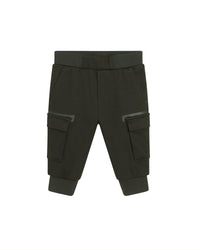 6-pocket cotton piqué trousers - Uniform green