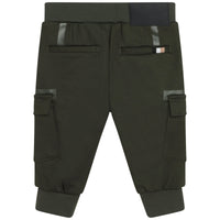 6-pocket cotton piqué trousers - Uniform green