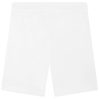 Short piqué à taille élastiquée - Blanc