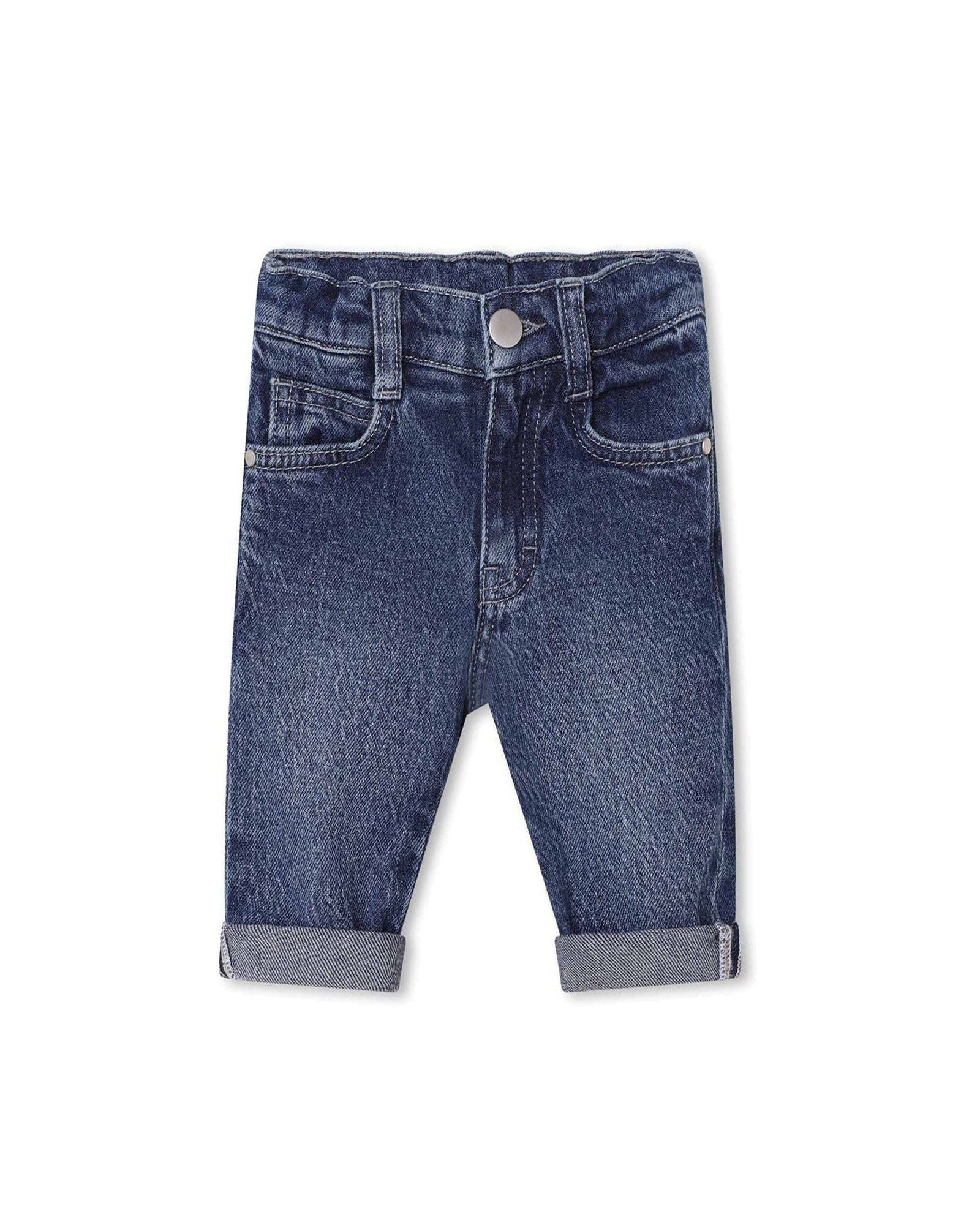 Pantalon denim en coton - Stone