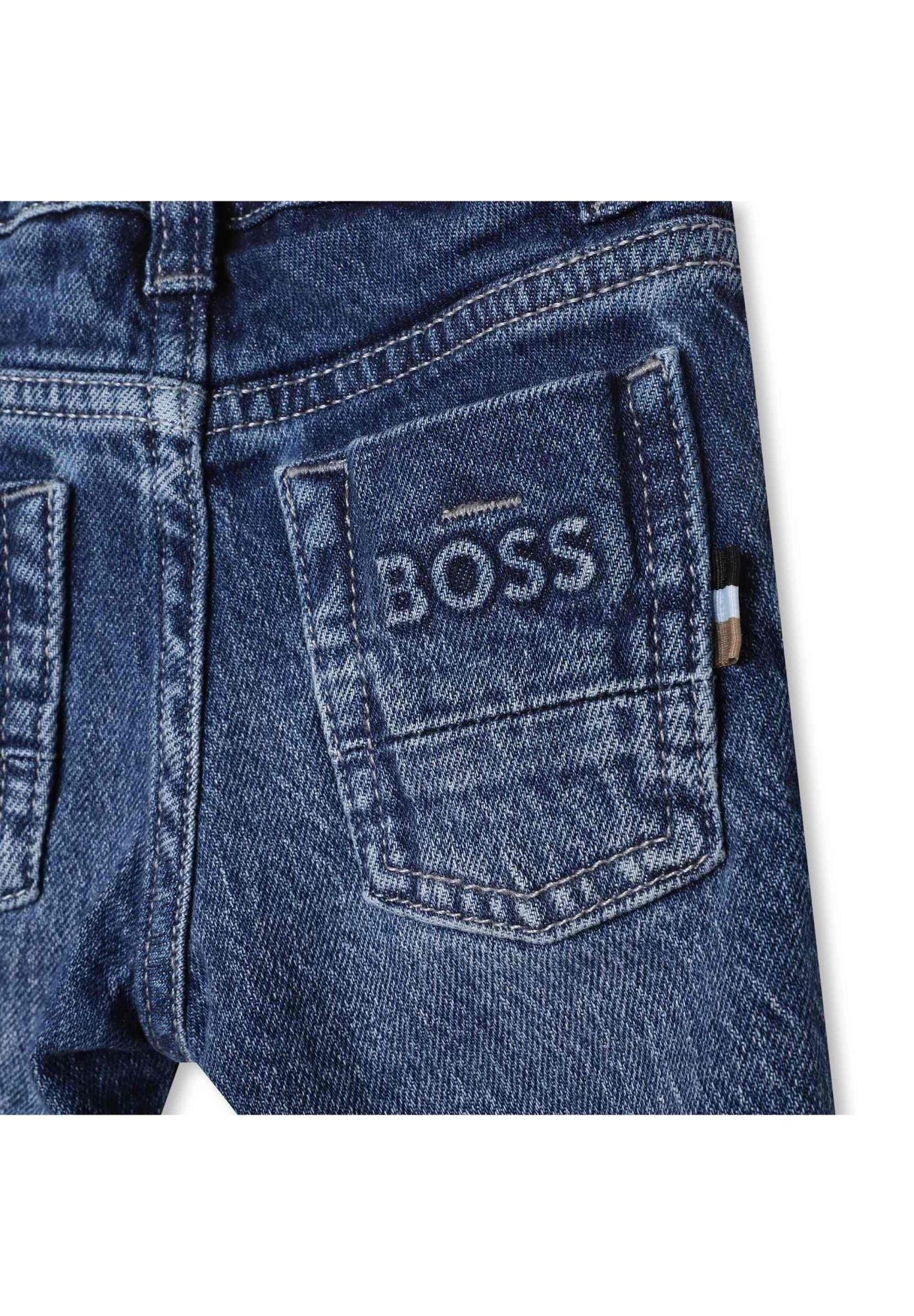 Pantalon denim en coton - Stone