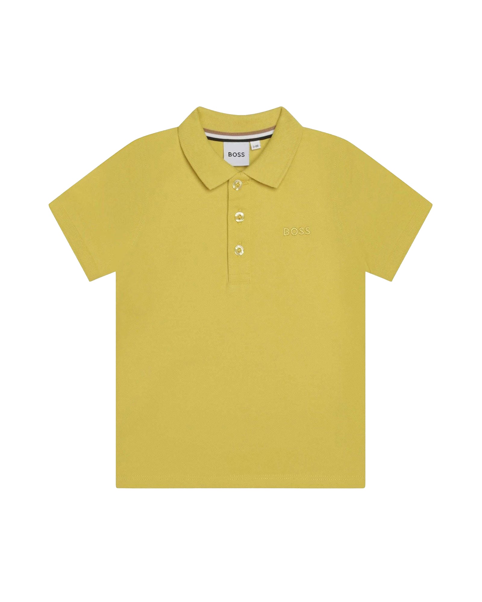 Piqué button-down polo shirt - Lime