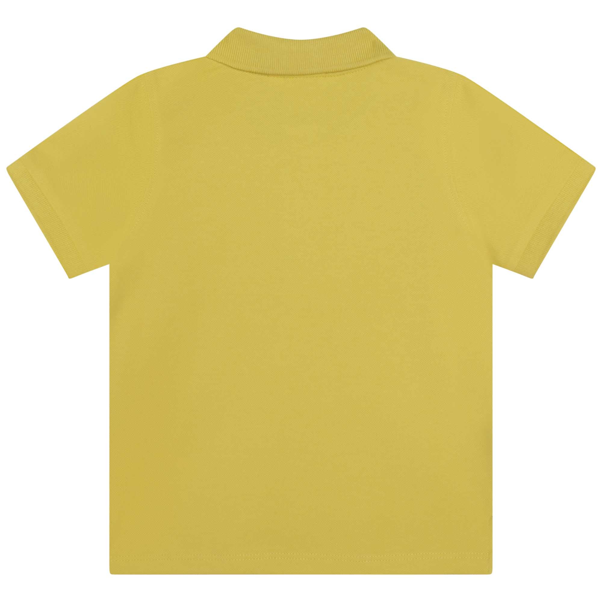 Piqué button-down polo shirt - Lime