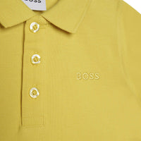 Piqué button-down polo shirt - Lime
