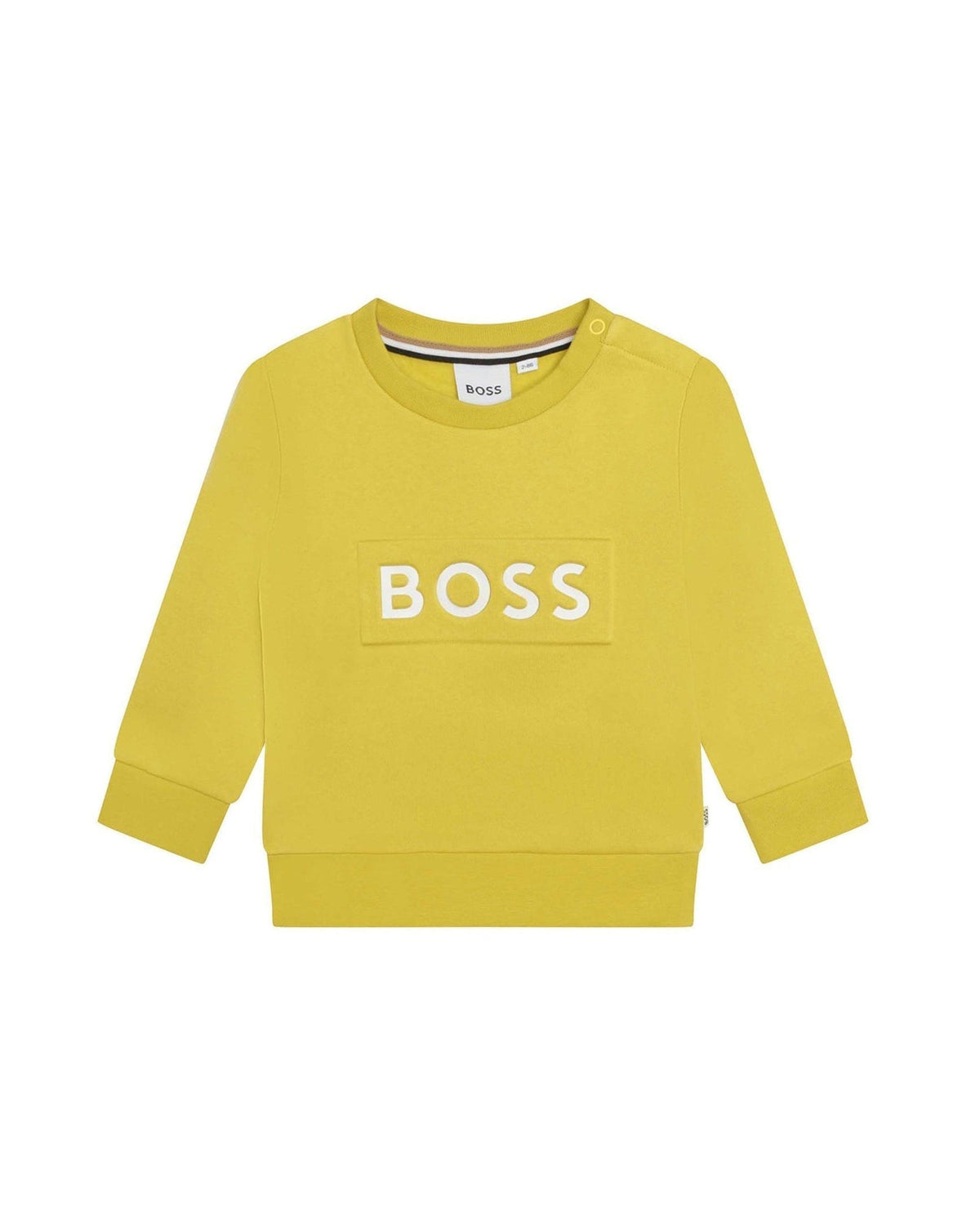 Sweat fermeture pressionnée en coton - Lime