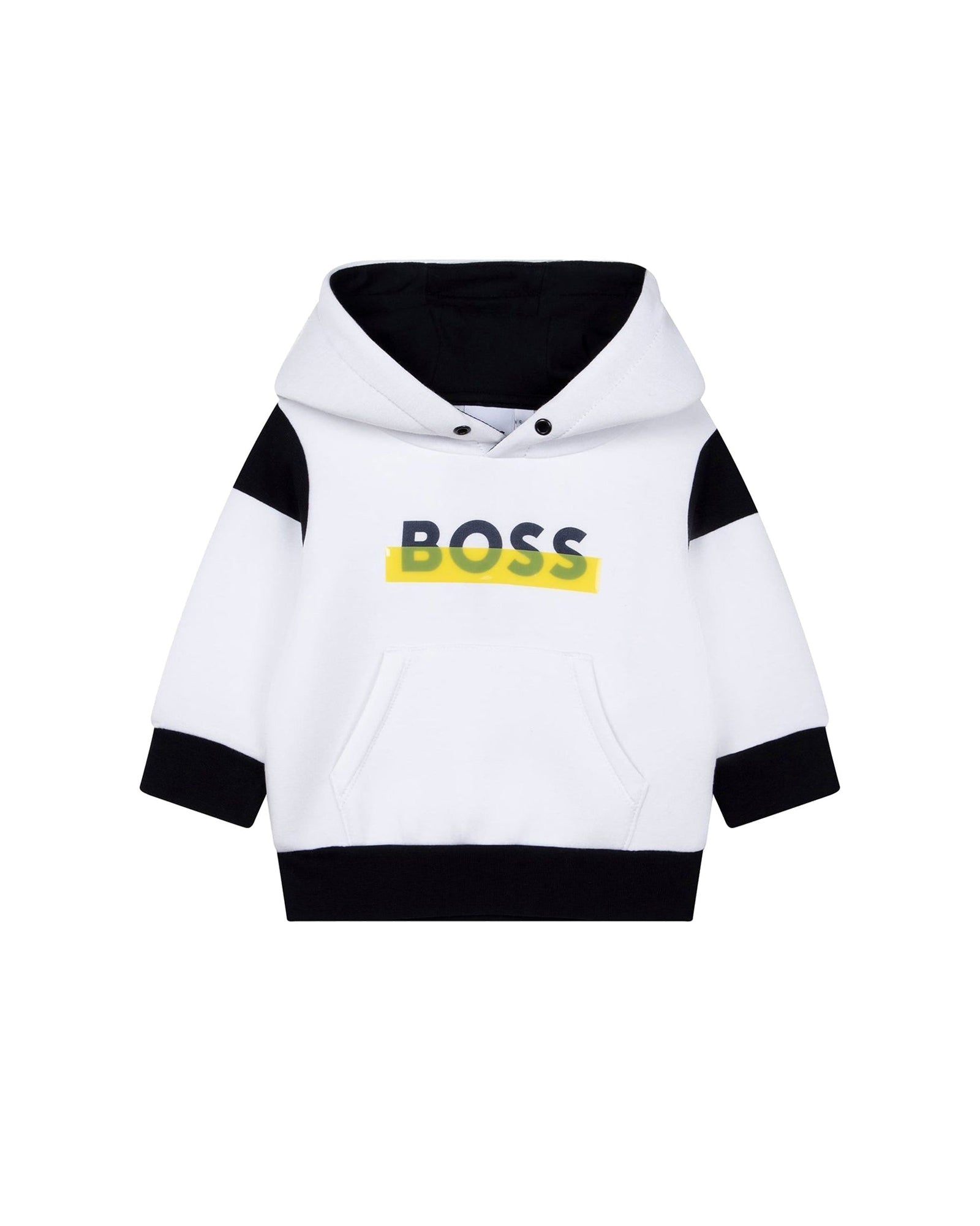 Sweatshirt à capuche en interlock double face - Blanc