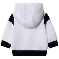 Sweatshirt à capuche en interlock double face - Blanc