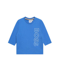Long-sleeved logo T-shirt - Methyle Blue