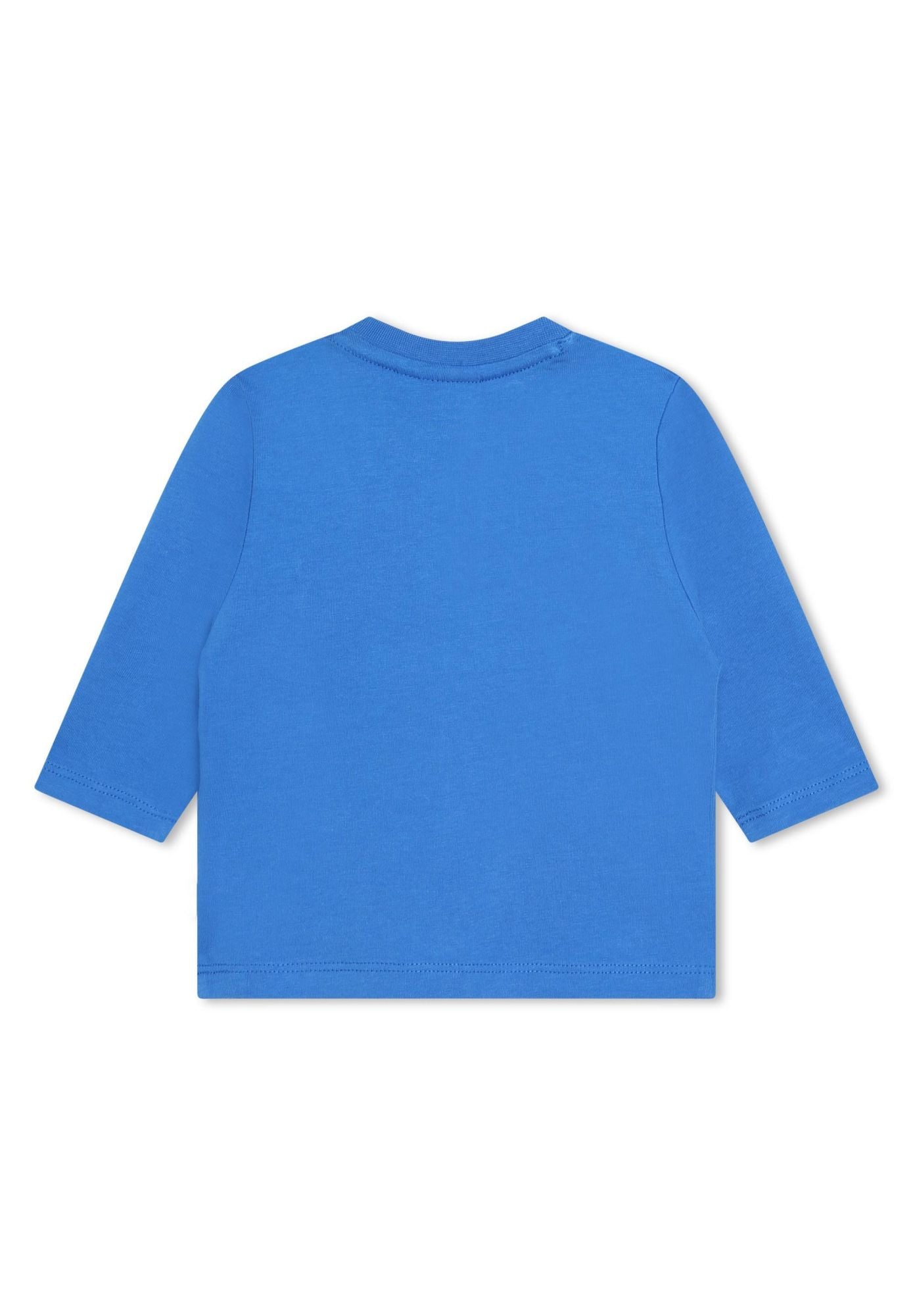 Long-sleeved cotton T-shirt - Methyl blue