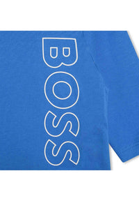 Long-sleeved cotton T-shirt - Methyl blue