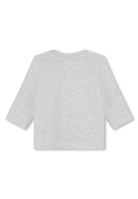 Long-sleeved logo T-shirt - Mottled Grey