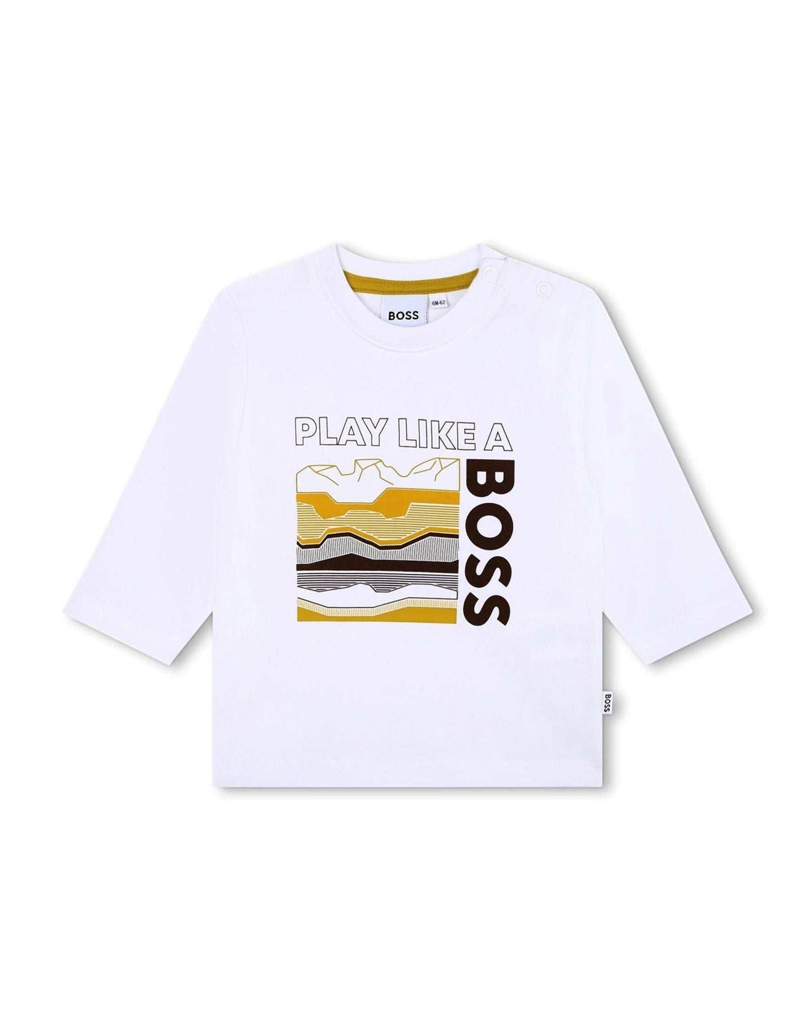 T-shirt à manches longues en coton - Blanc