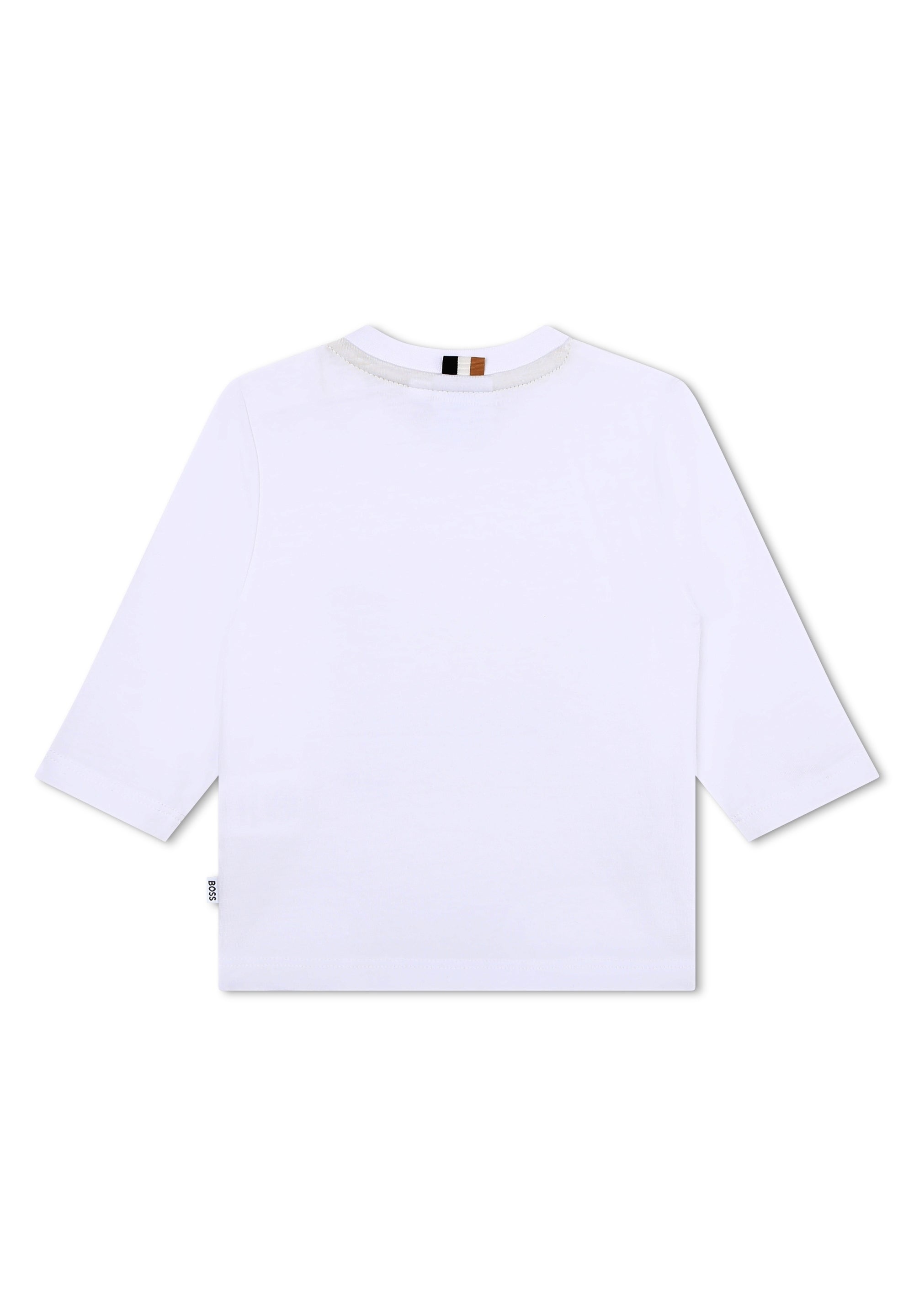 T-shirt à manches longues impression fantaisie - Blanc