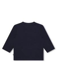 T-shirt à manches longues en coton - Bleu Cargo