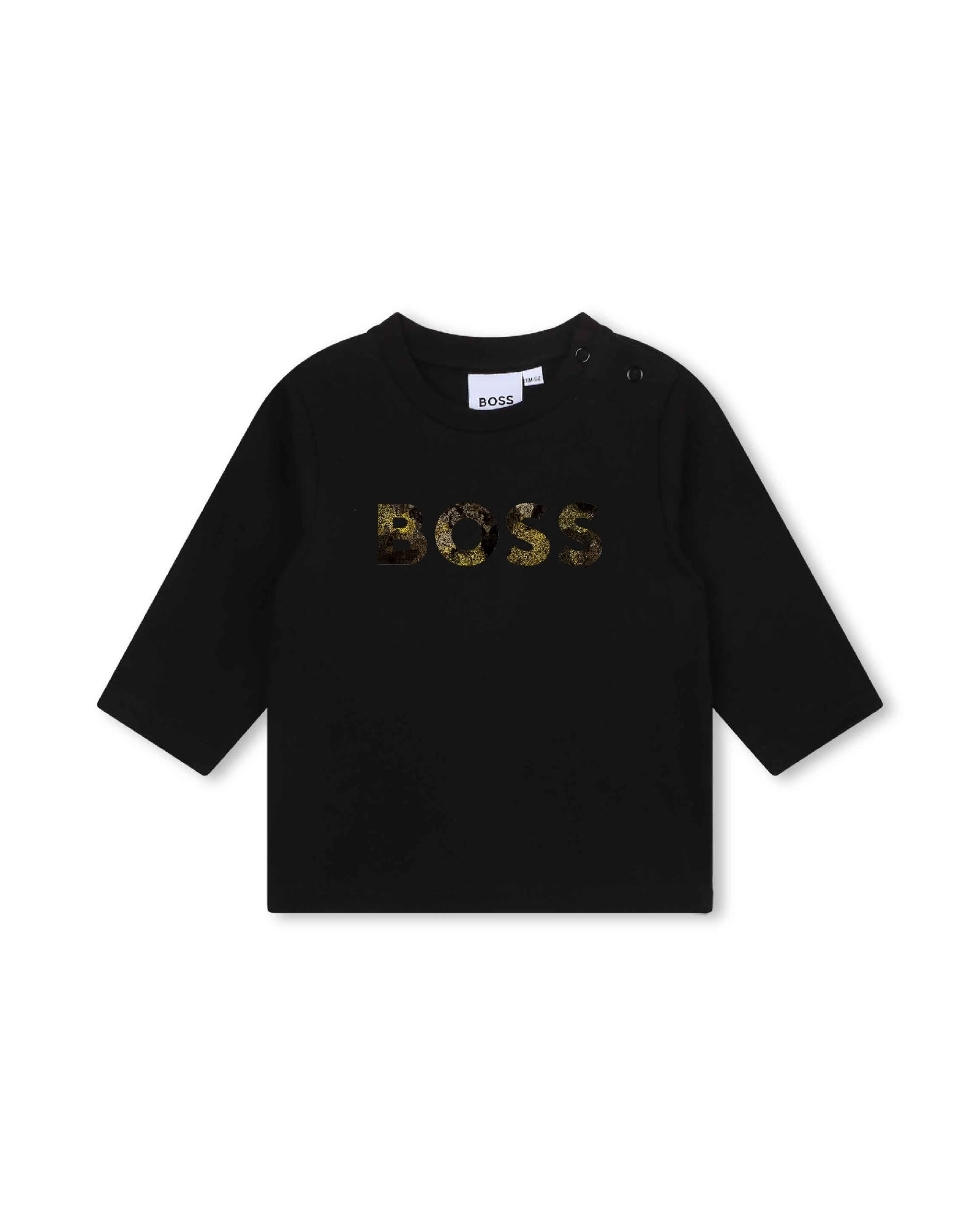 T-shirt à manches longues en coton - Black