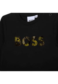 T-shirt à manches longues en coton - Black