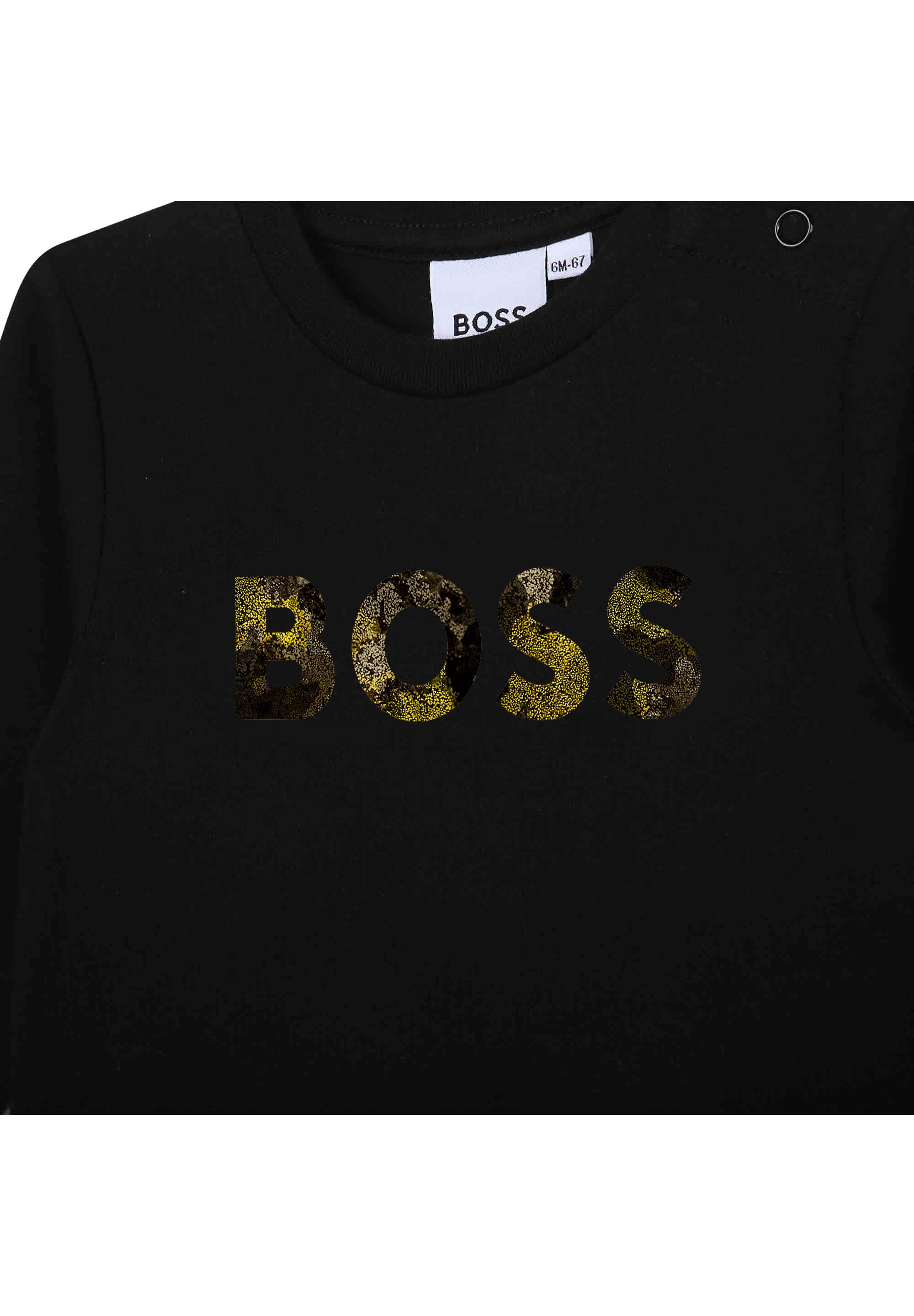 T-shirt à manches longues en coton - Black