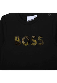 T-shirt à manches longues en coton - Black