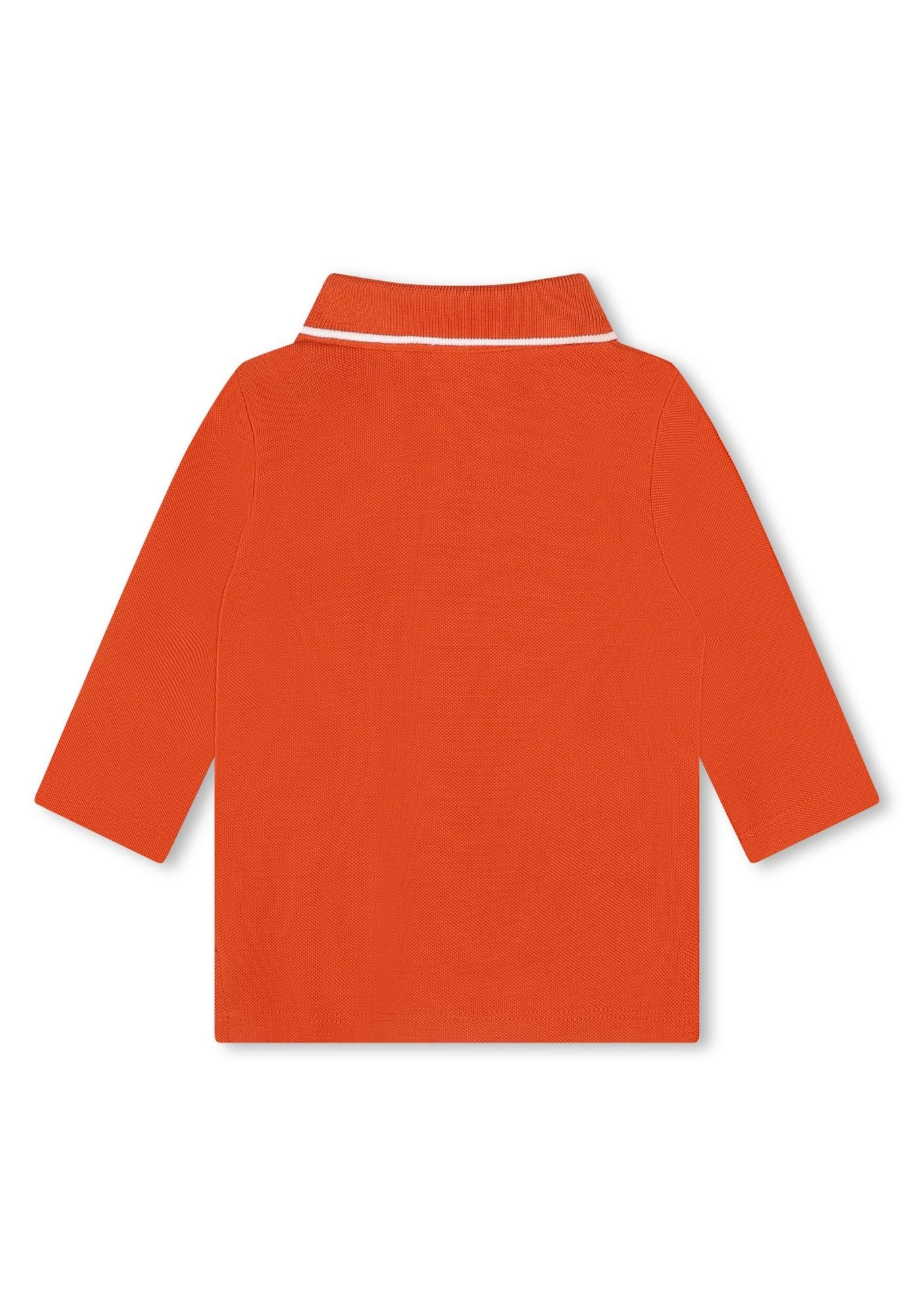 Polo en coton - Dark tangerine