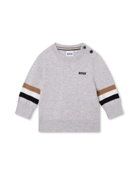 Pull en coton - Gris chiné