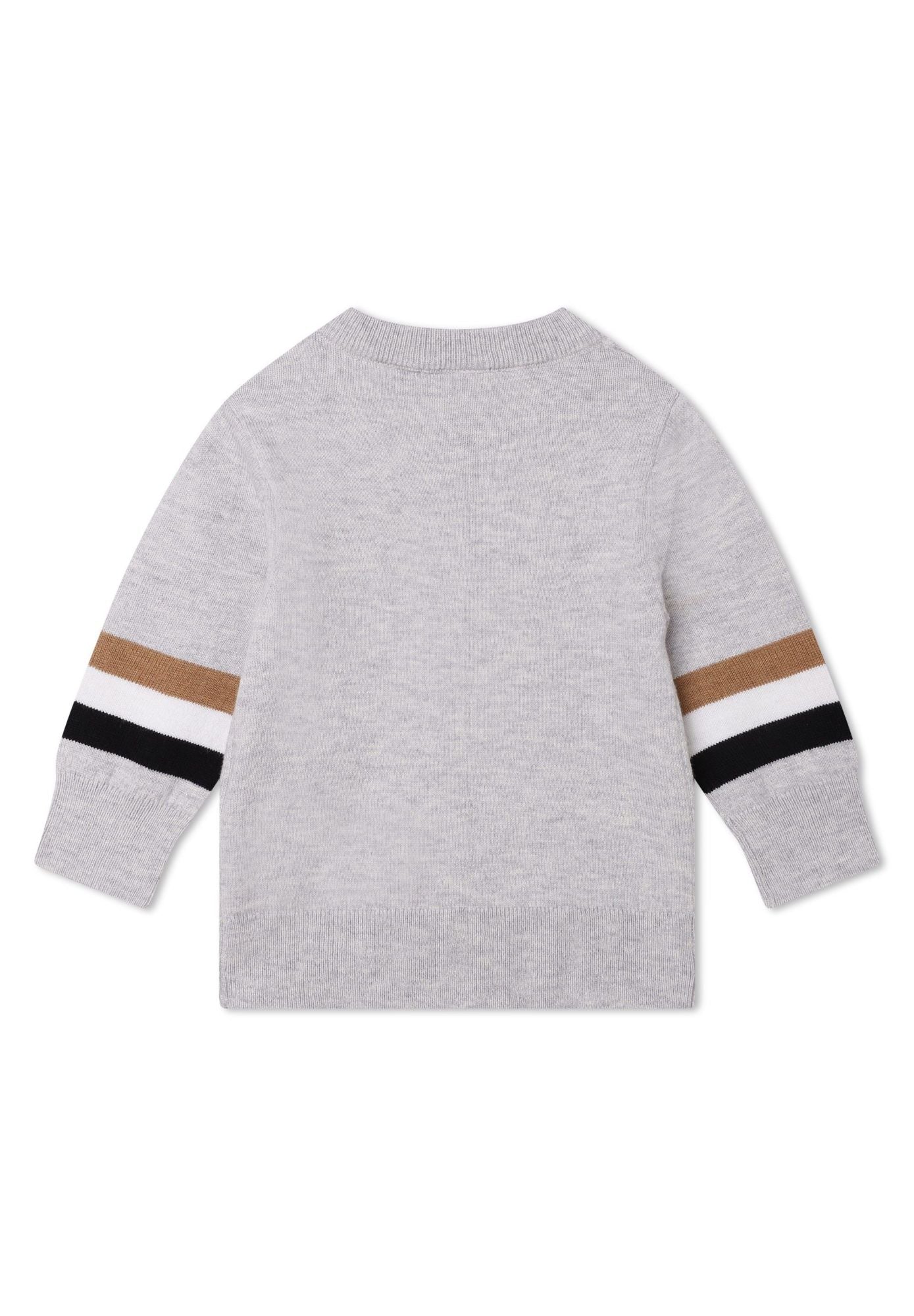 Pull en coton - Gris chiné