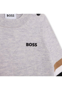 Pull en coton - Gris chiné