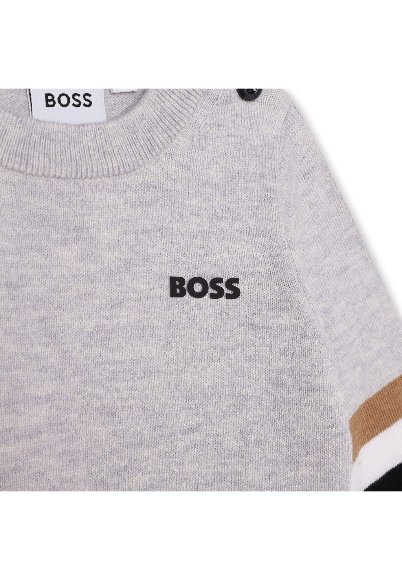 Pull en coton - Gris chiné