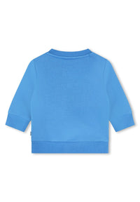 Round-neck logo sweatshirt - Methyle Blue