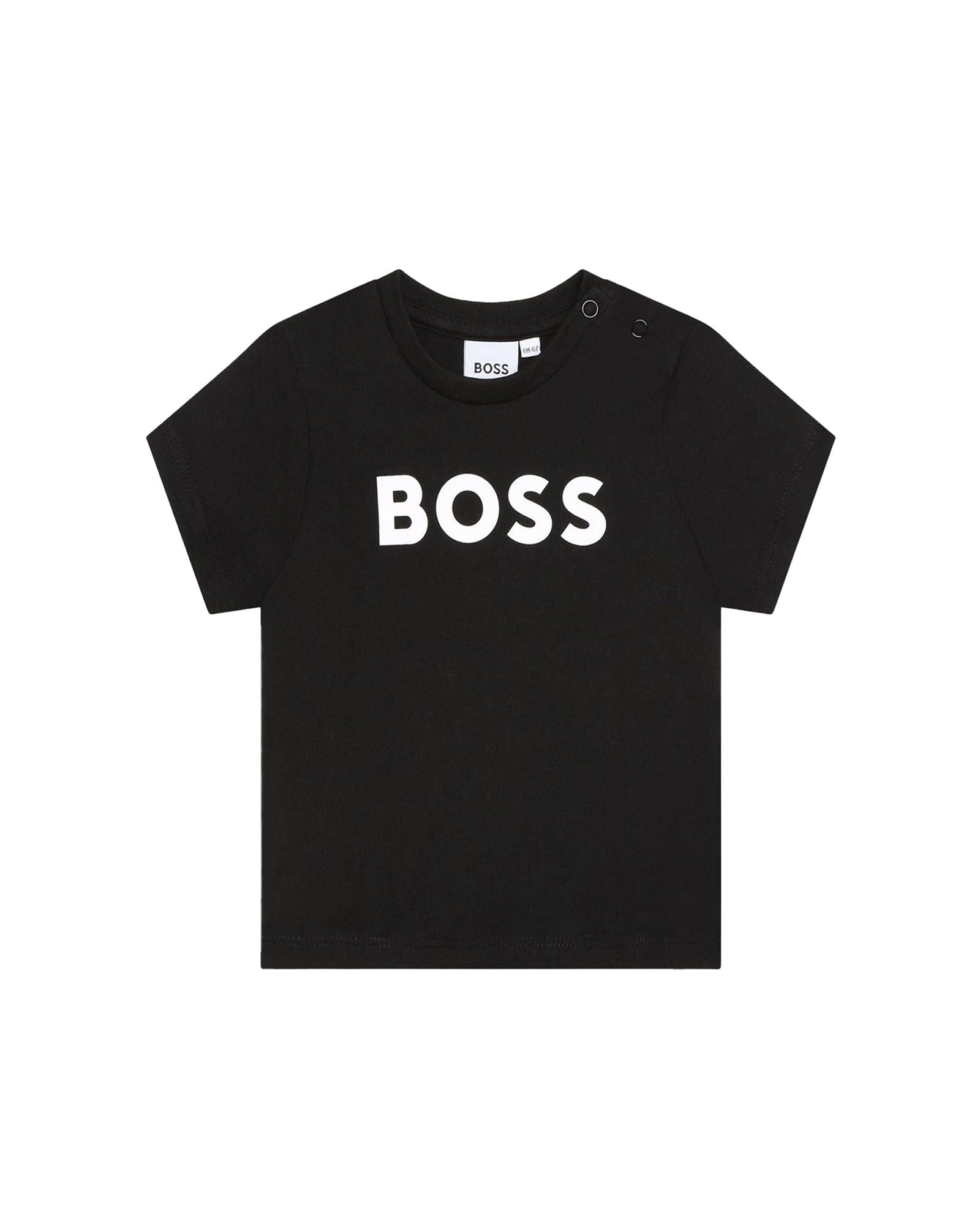 Short-sleeved cotton T-shirt - Black