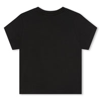 Short-sleeved cotton T-shirt - Black
