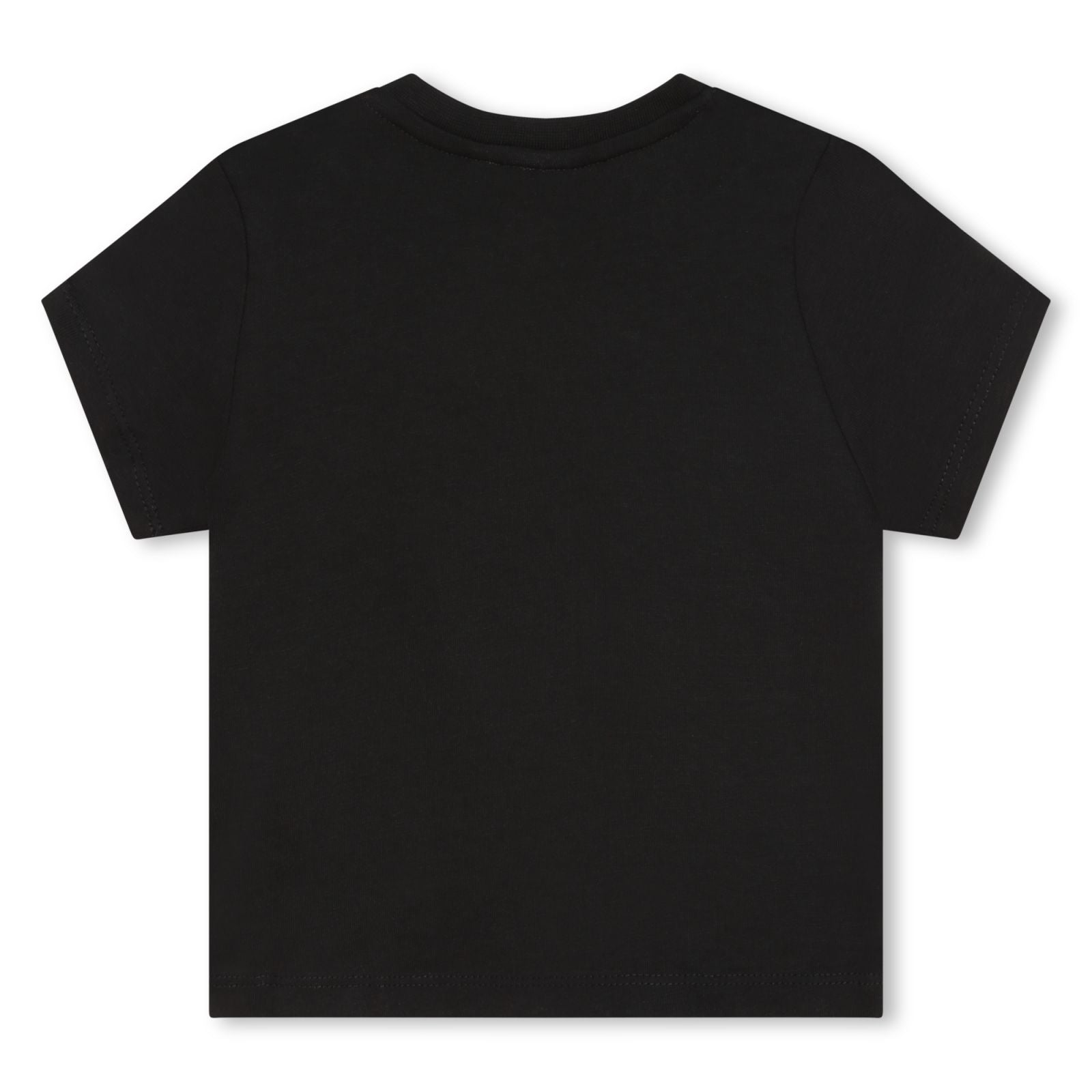 Short-sleeved cotton T-shirt - Black
