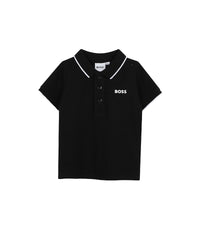 Short-sleeved polo shirt - Black