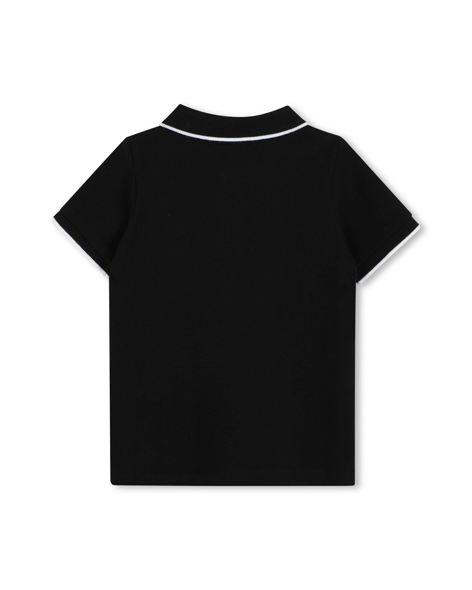 Polo à manches courtes en coton - Black