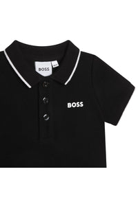Short-sleeved polo shirt - Black