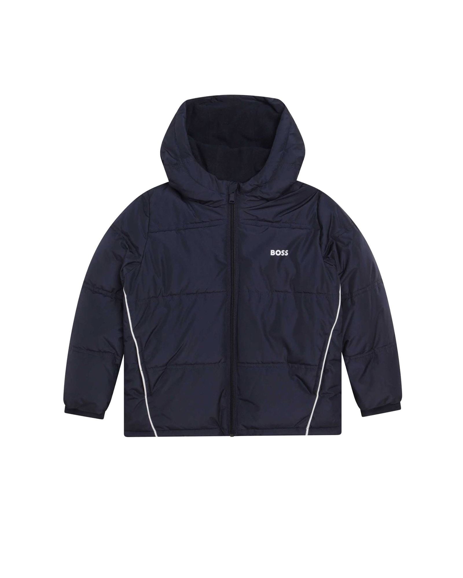 Doudoune à capuche - Bleu cargo