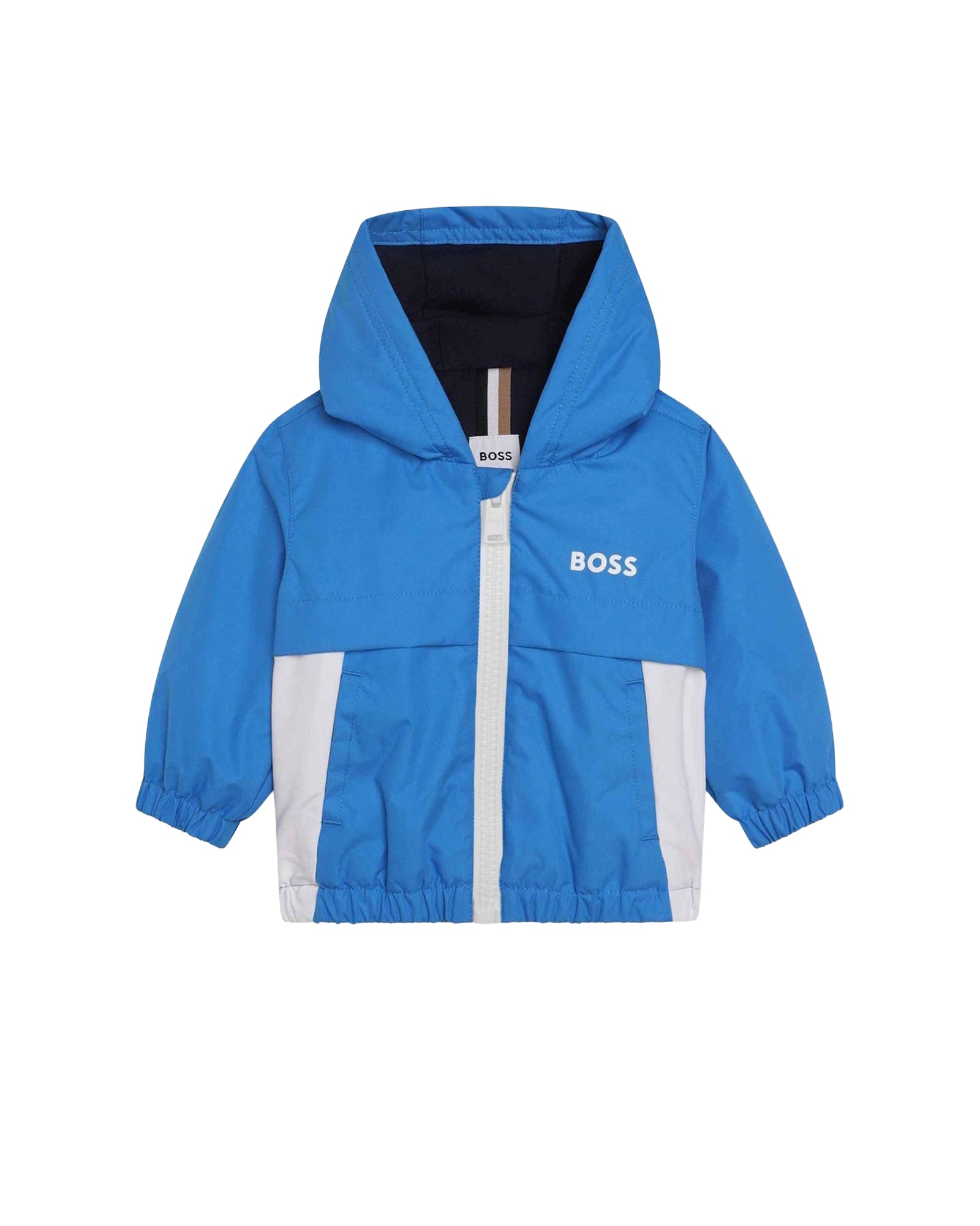Veste coupe-vent à capuche - Bleu Methyle