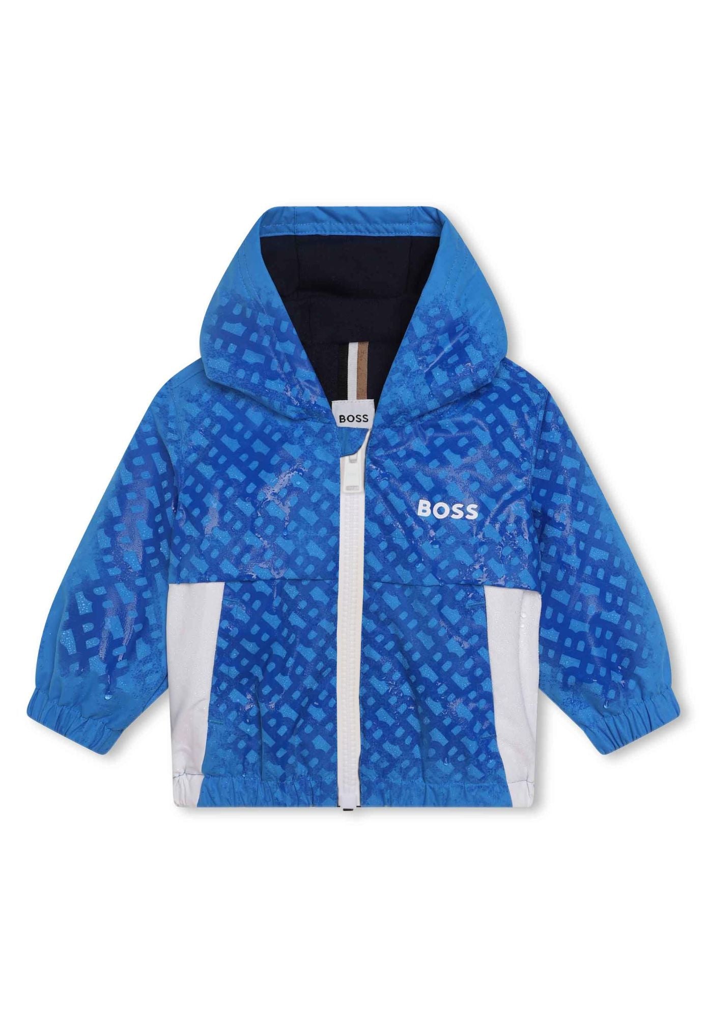 Veste coupe-vent à capuche - Bleu Methyle